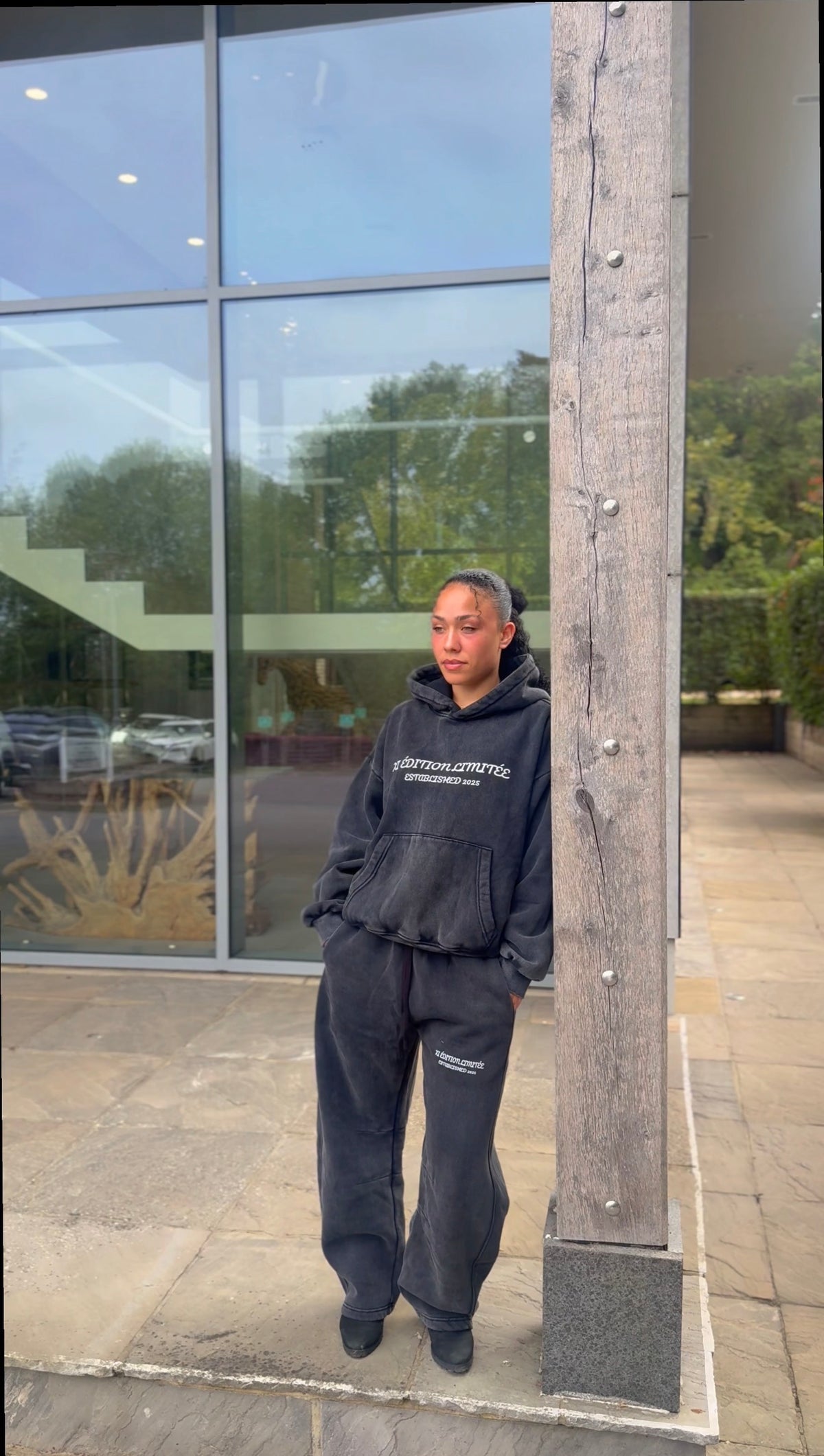 XI ÉDITION LIMITÉE AW26 — Washed Black Hoodie & Sweatpants