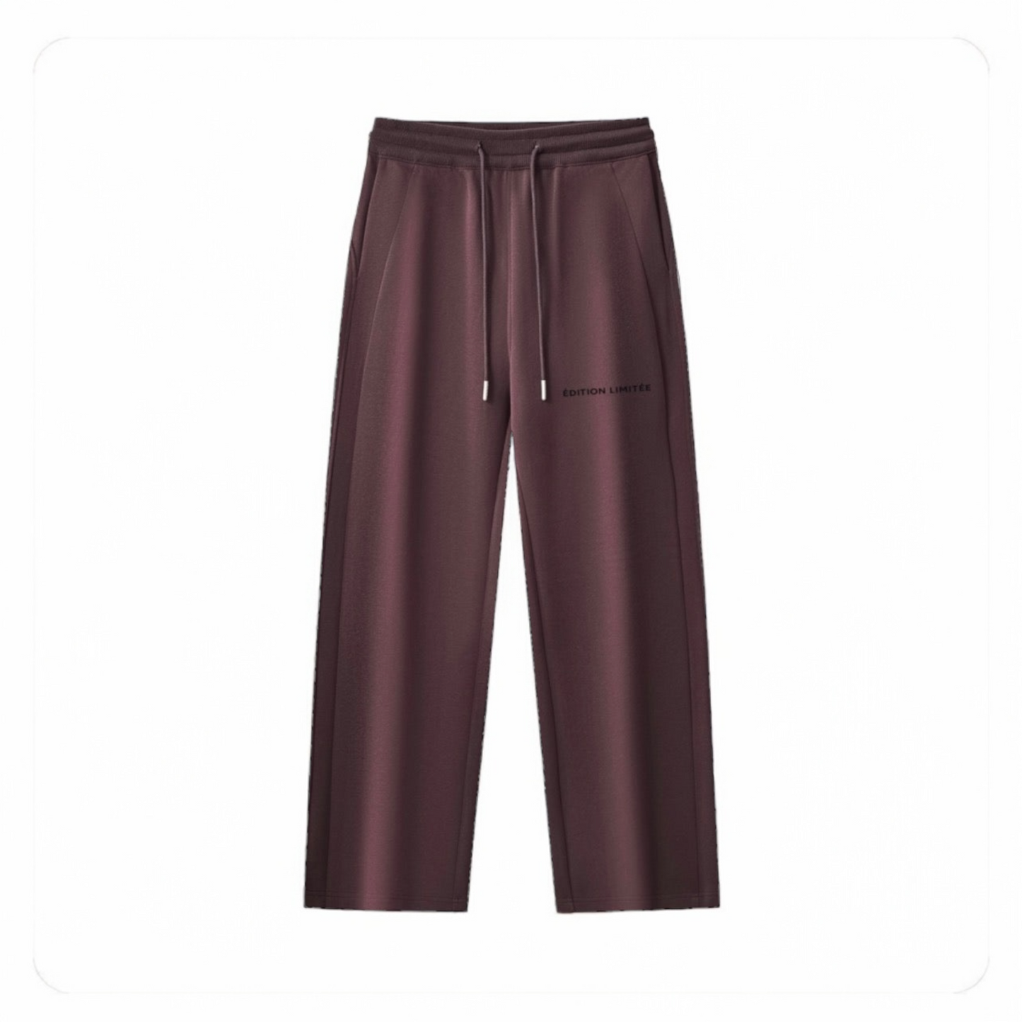 XI Édition Limitée Women's Cropped Zip Hoodie & Sweatpants Set - Burgundy