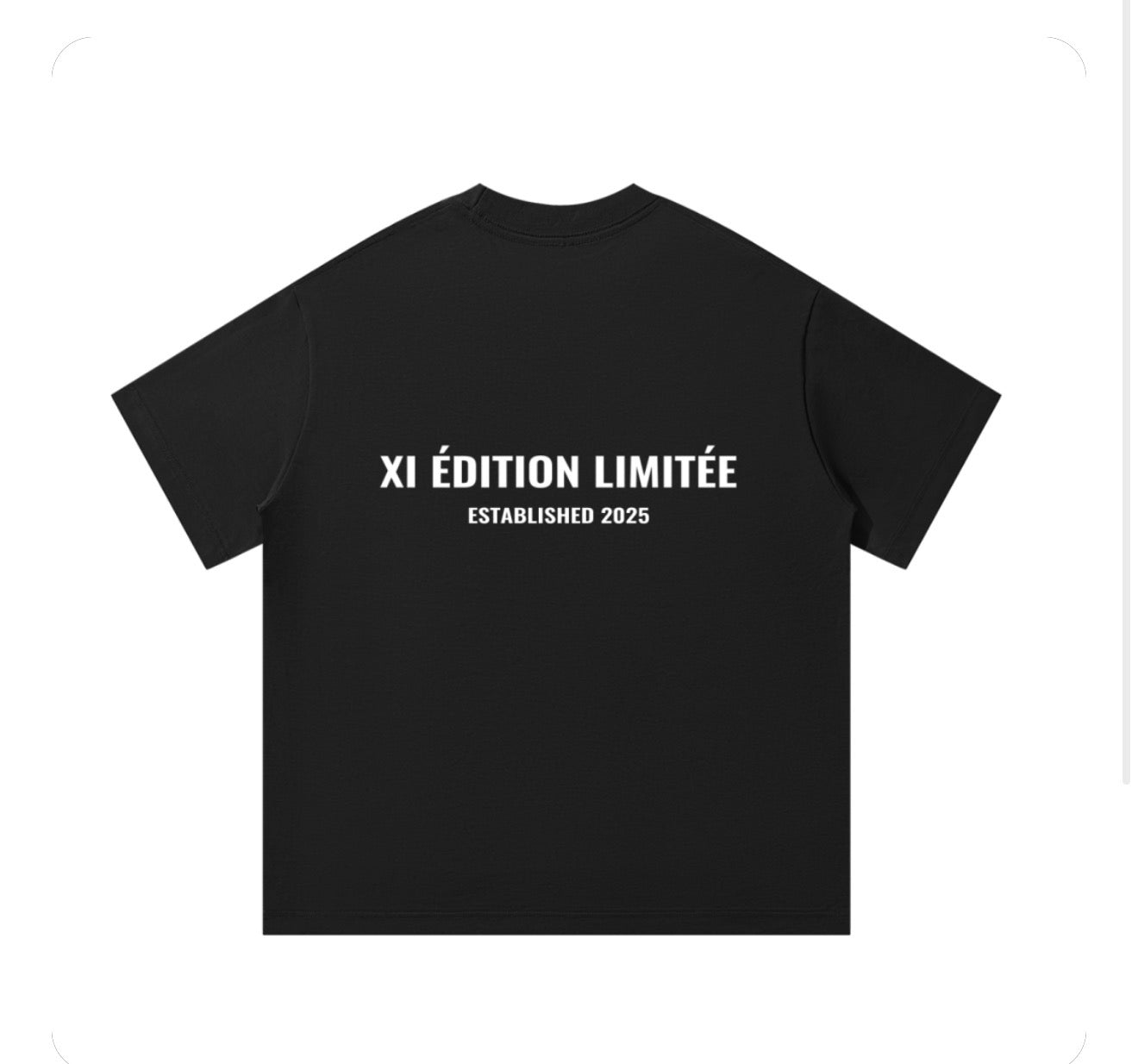 XI ÉDITION LIMITÉE Oversized Tee - Black