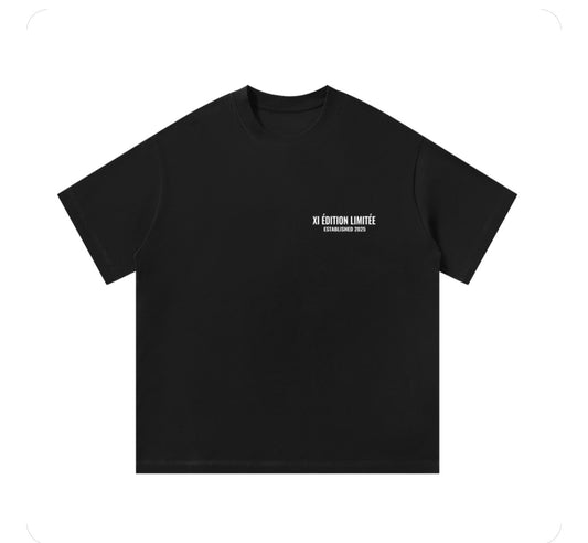 XI ÉDITION LIMITÉE Oversized Tee - Black