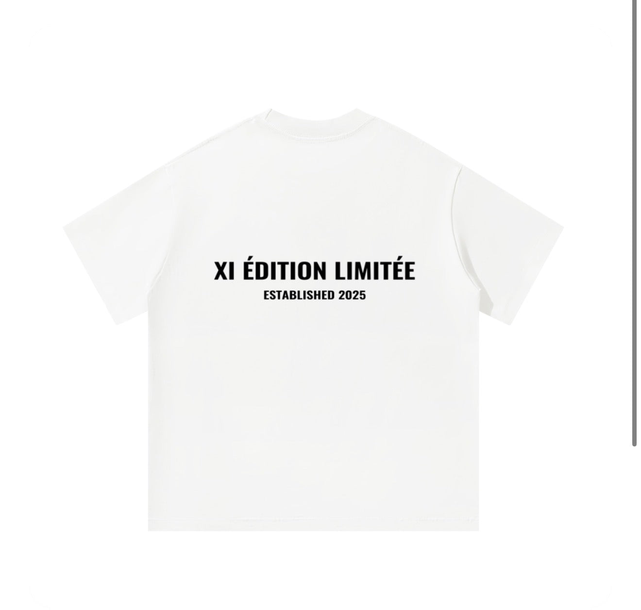 XI ÉDITION LIMITÉE Oversized Tee - White