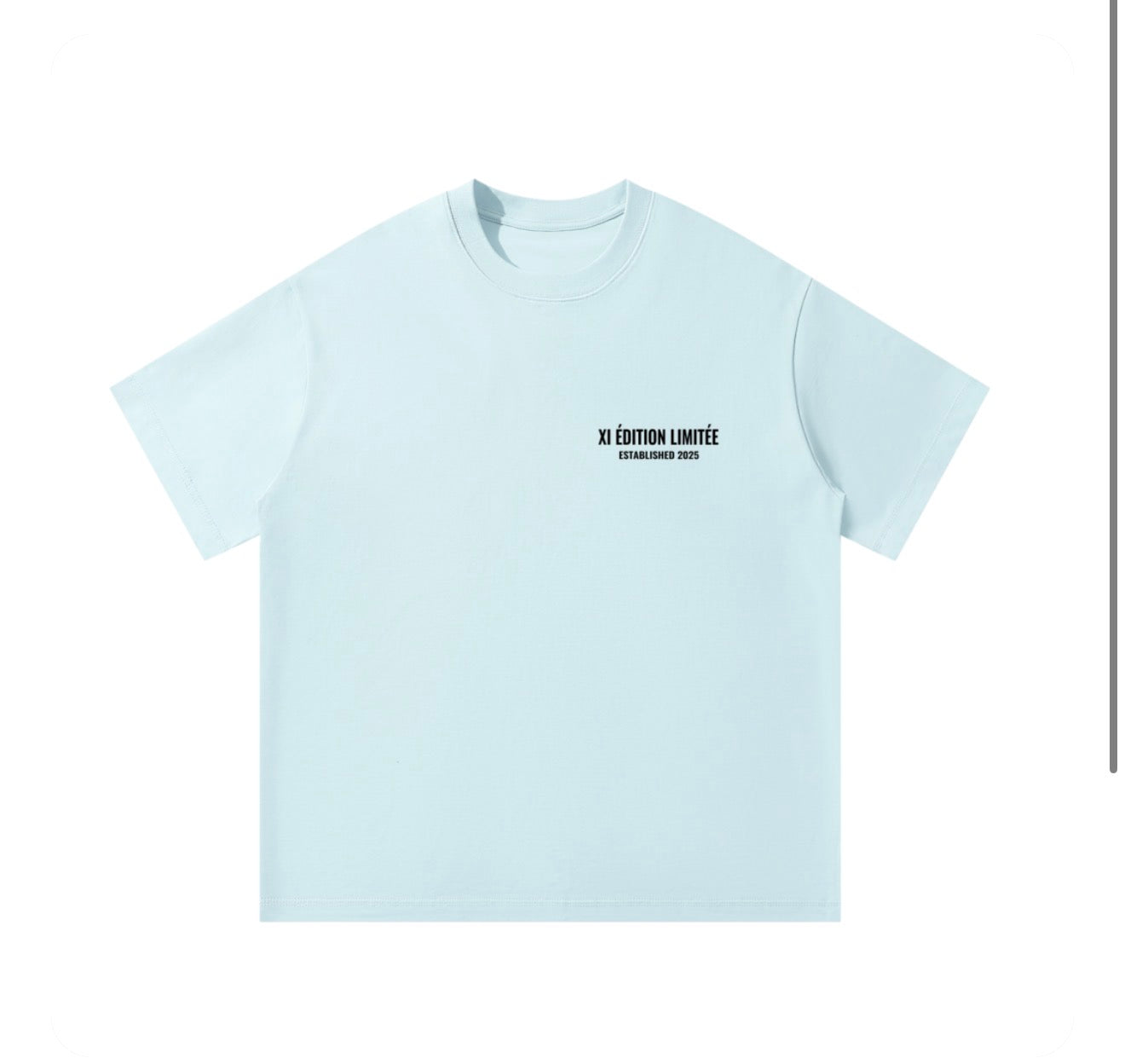 XI ÉDITION LIMITÉE Oversized Tee - Light Blue