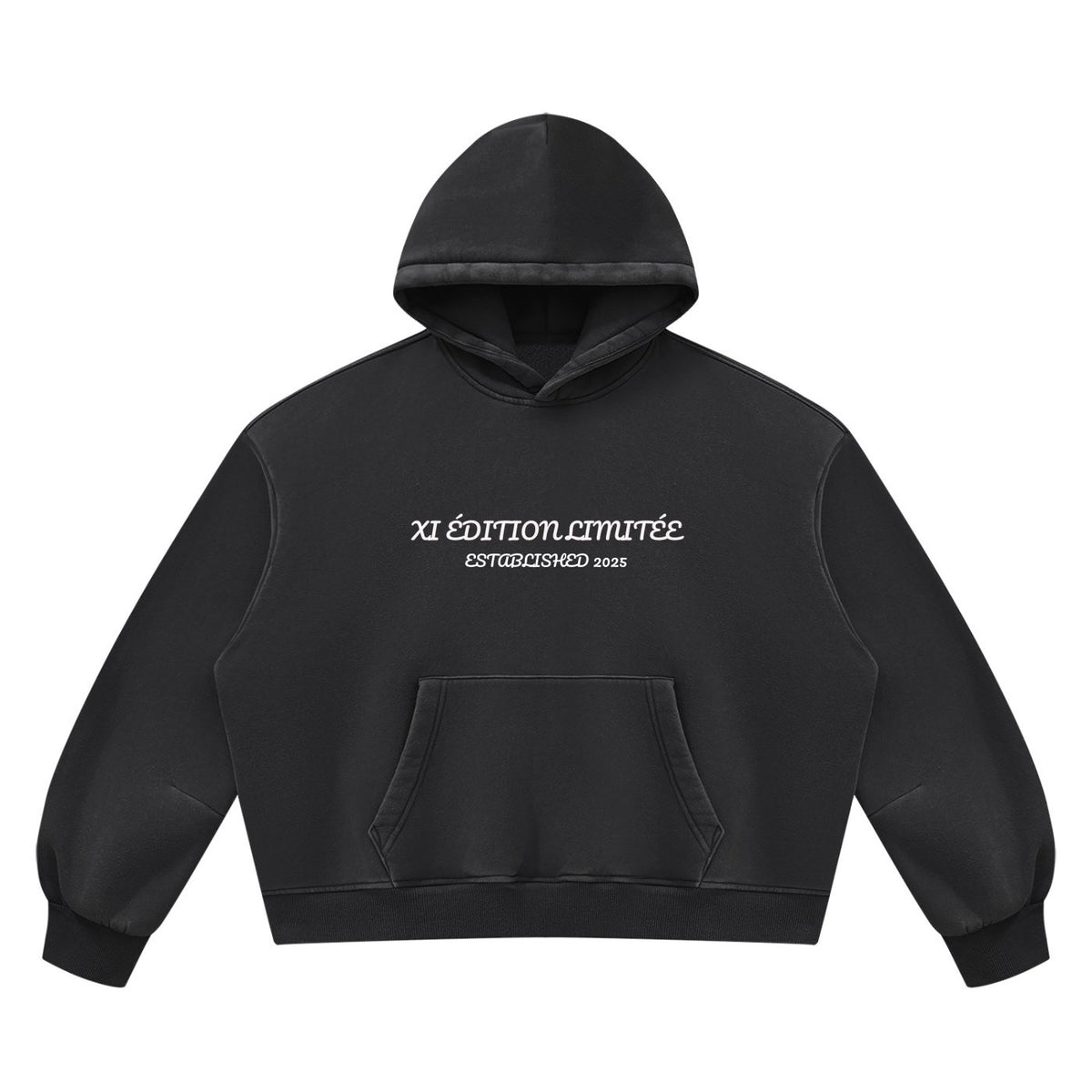 XI ÉDITION LIMITÉE AW26 — Washed Black Hoodie & Sweatpants