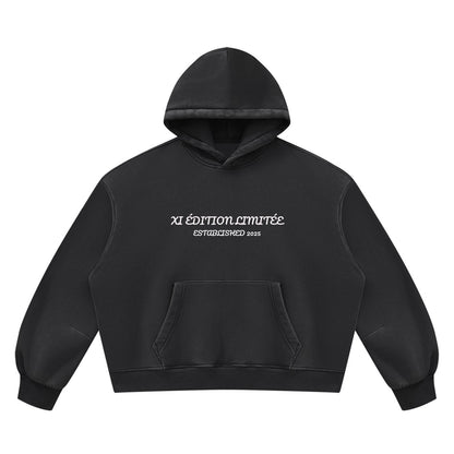 XI ÉDITION LIMITÉE AW26 — Washed Black Hoodie & Sweatpants