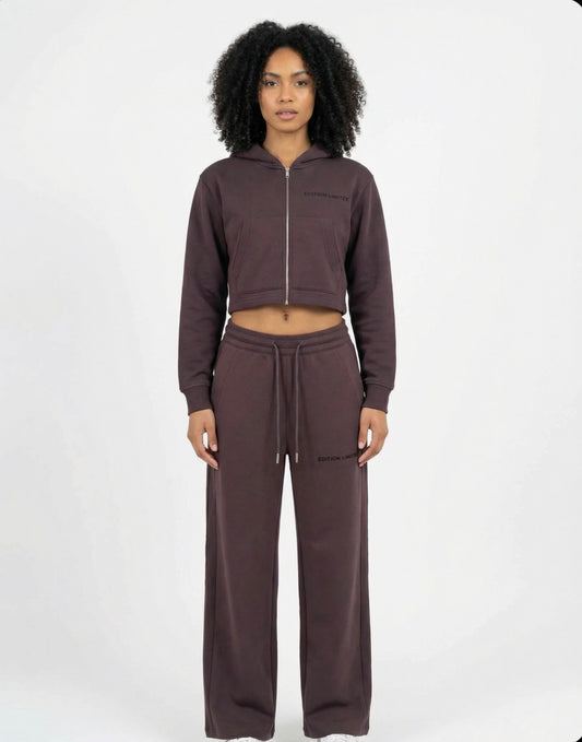 XI Édition Limitée Women's Hoodie & Sweatpants Set - Burgundy