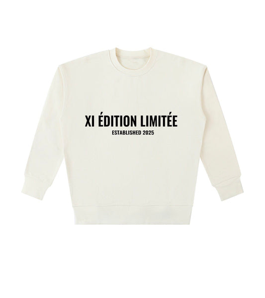 XI Édition Limitée Sweatshirt In Cream