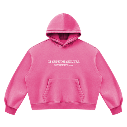 XI ÉDITION LIMITÉE AW26 — Washed Rose  Hoodie & Sweatpants