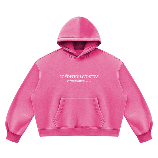 XI ÉDITION LIMITÉE AW26 — Washed Rose  Hoodie & Sweatpants