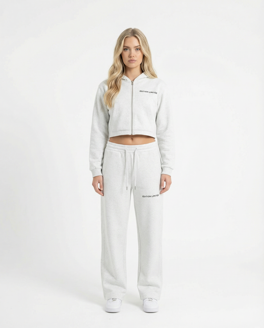 XI Édition Limitée Women's Hoodie & Sweatpants Set - Grey